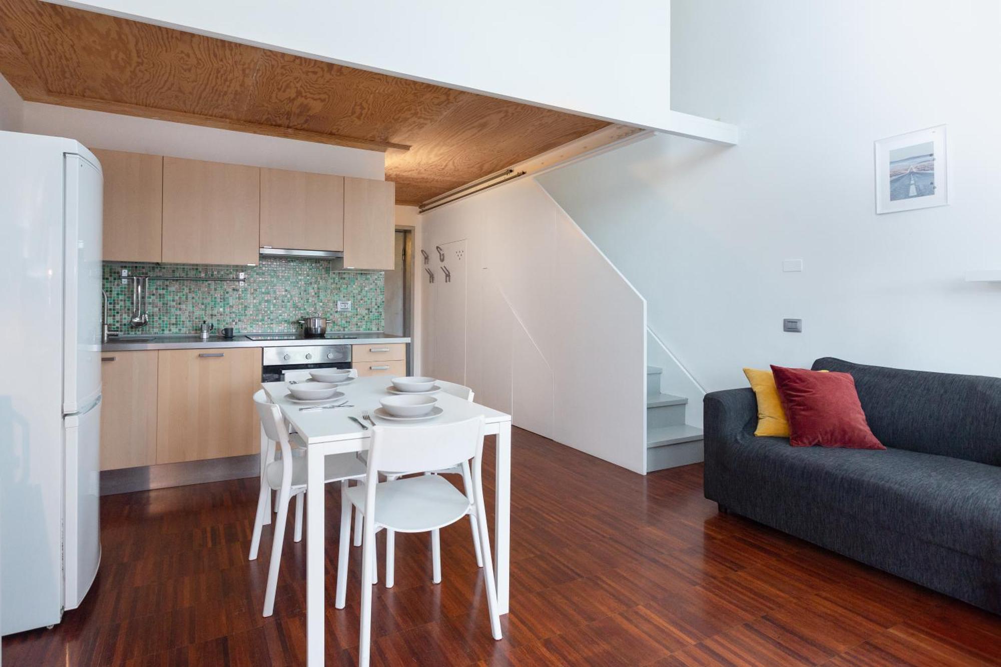 White And Brown Exclusive Loft With Terrace - Free Parking - M2 Station Apartment Milano Exterior foto